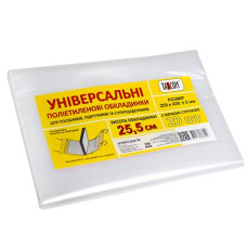 Обкладинка д/книг Tascom П/Е регул. h-255(клейова) підручників,посіб суп.щод150мкм 2624-TM (20/1000)