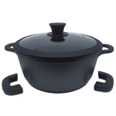Каструля алюм. 3.5л. "Krauzer Carbon Strong" скляна кришка 28*28см. 77092 Kvr (1/6)